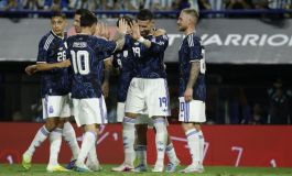 Amistoso internacional: Argentina apalstó 5-0 a Zambia en la despedida 